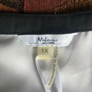 New with tag Milano Womens 1x white top